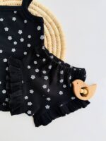 تاپ شورتک شکوفه مشکی - Image 6